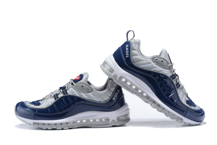 Nike Air Max 98 20th Silver Blue Shoes